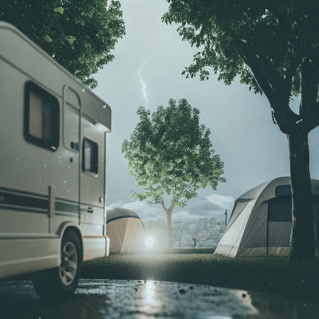 Camping d'orage : sécurité et confort en cas de tempête