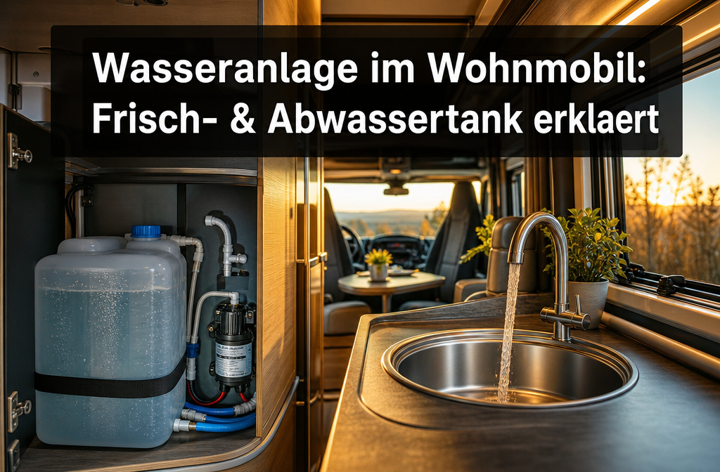 Installation d'eau dans le camping-car : comment fonctionnent les réservoirs d'eau propre et d'eaux usées ?