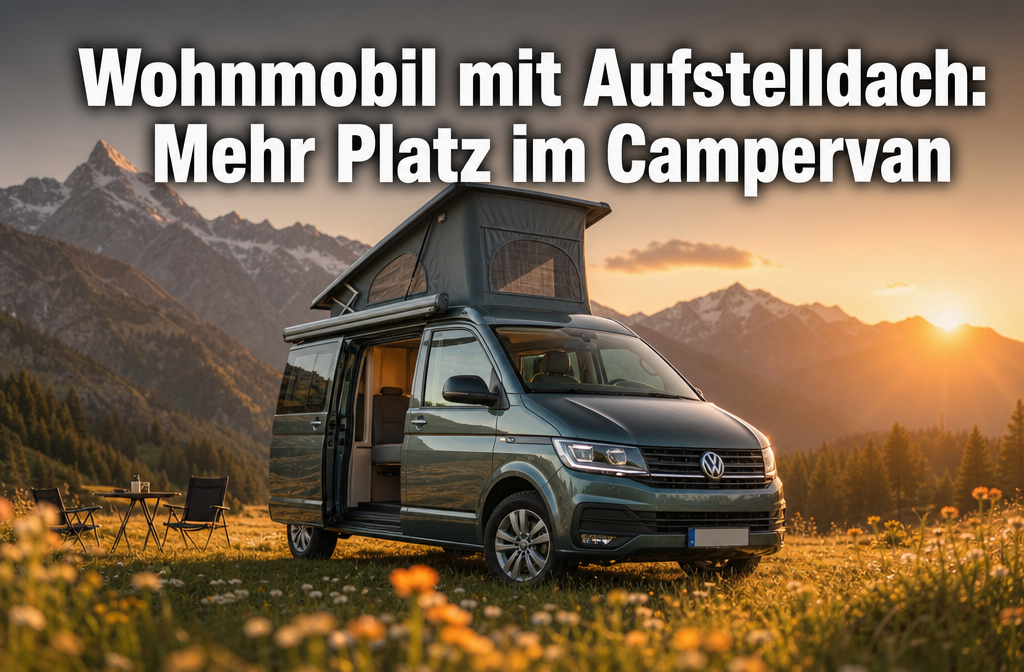 Camping-car avec toit relevable : Plus d'espace dans le Campervan