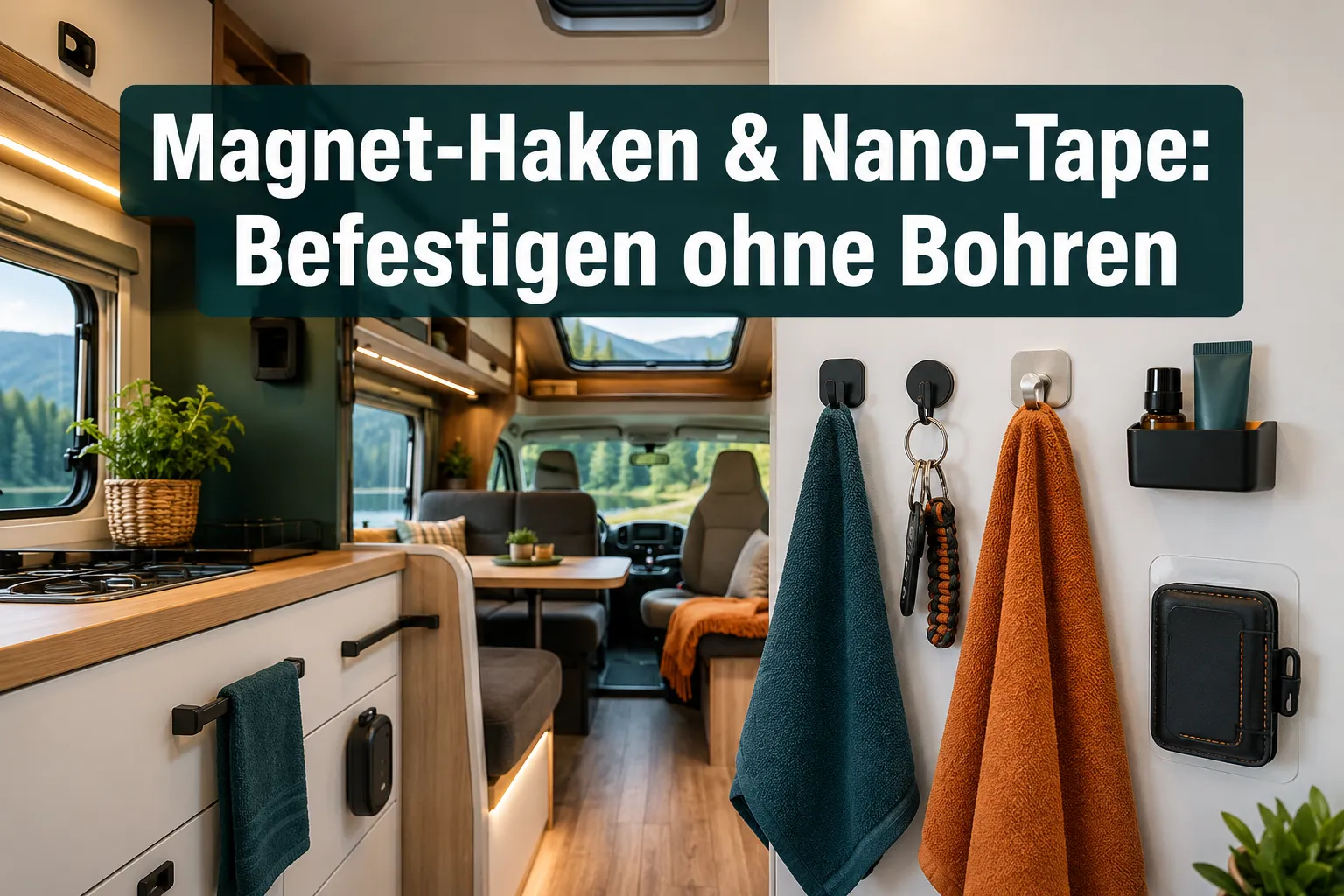 Magnetic hooks and Nano-Tape: Attaching things without drilling