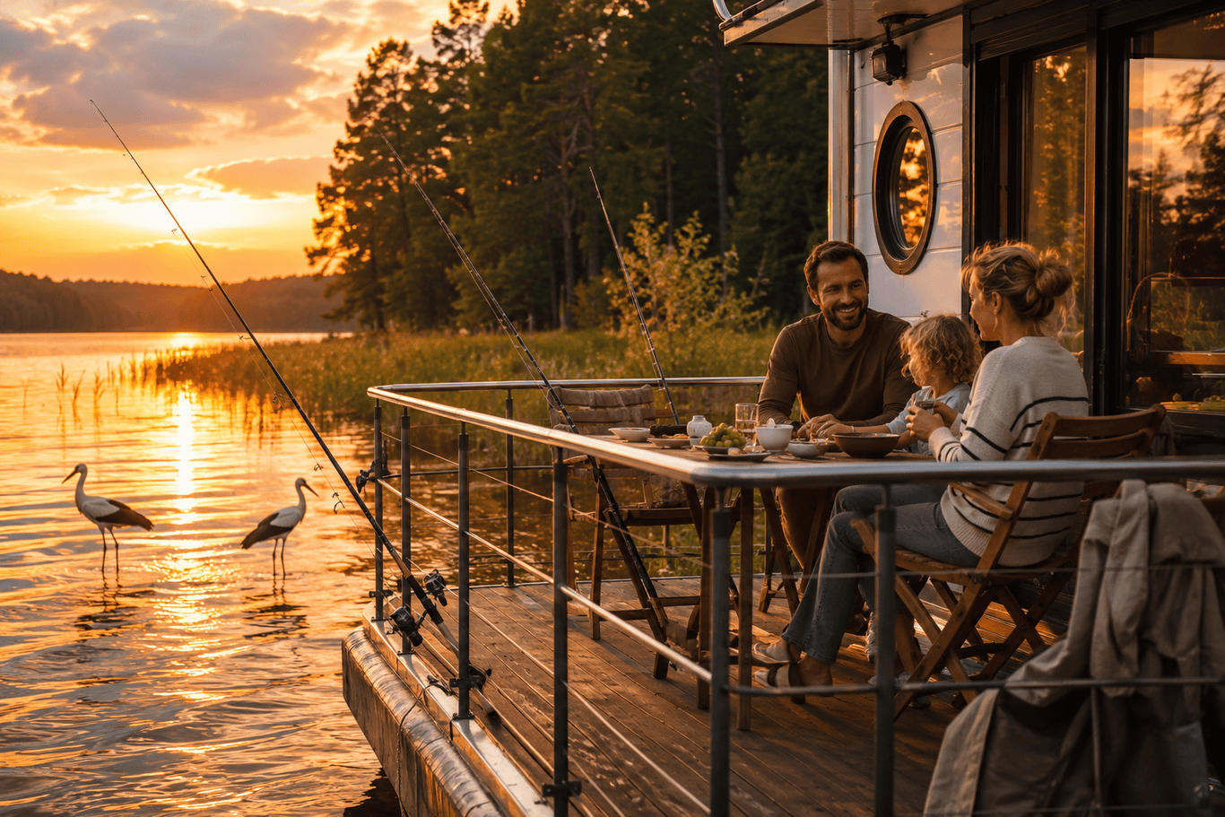 Hvilken natur og dyreliv kan man forvente på husbåden?