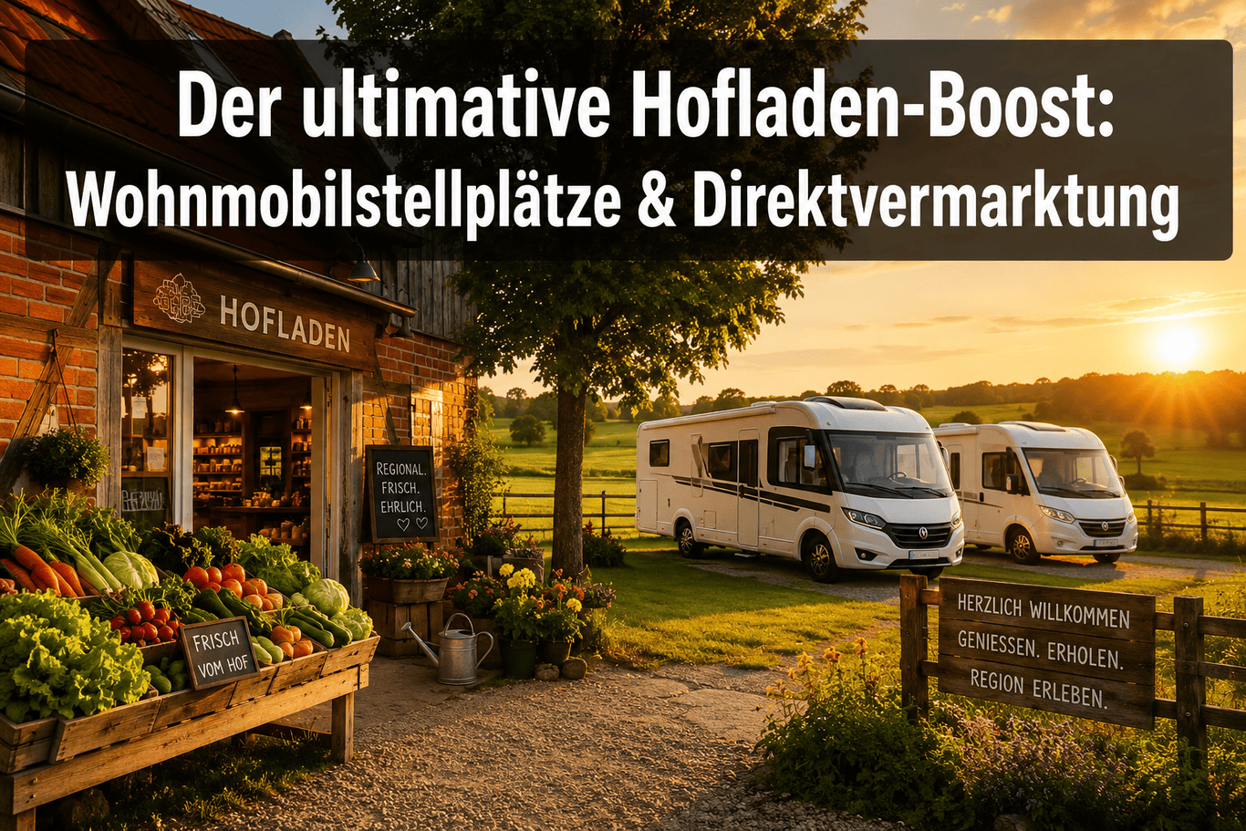 Der ultimative Hofladen-Boost: Wie Landwirte mit Wohnmobilstellplätzen ihre Direktvermarktung ankurbeln