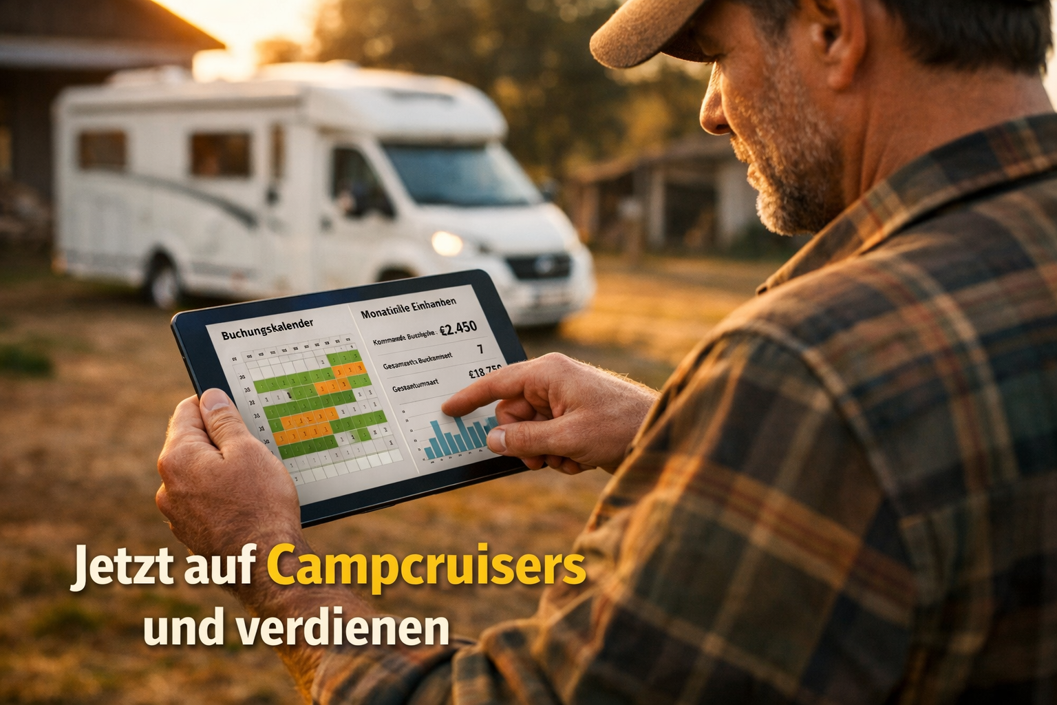 Vom leeren Feld zum Goldesel: In 5 simplen Schritten zum eigenen Campcruisers-Stellplatz